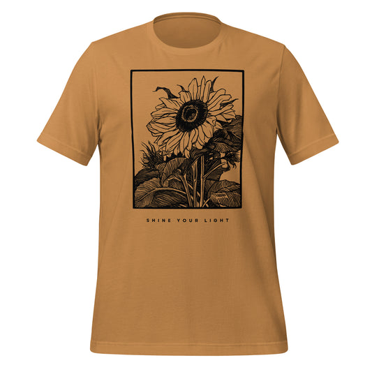 Shine Your Light Sunflower T-shirt (3 Colors)